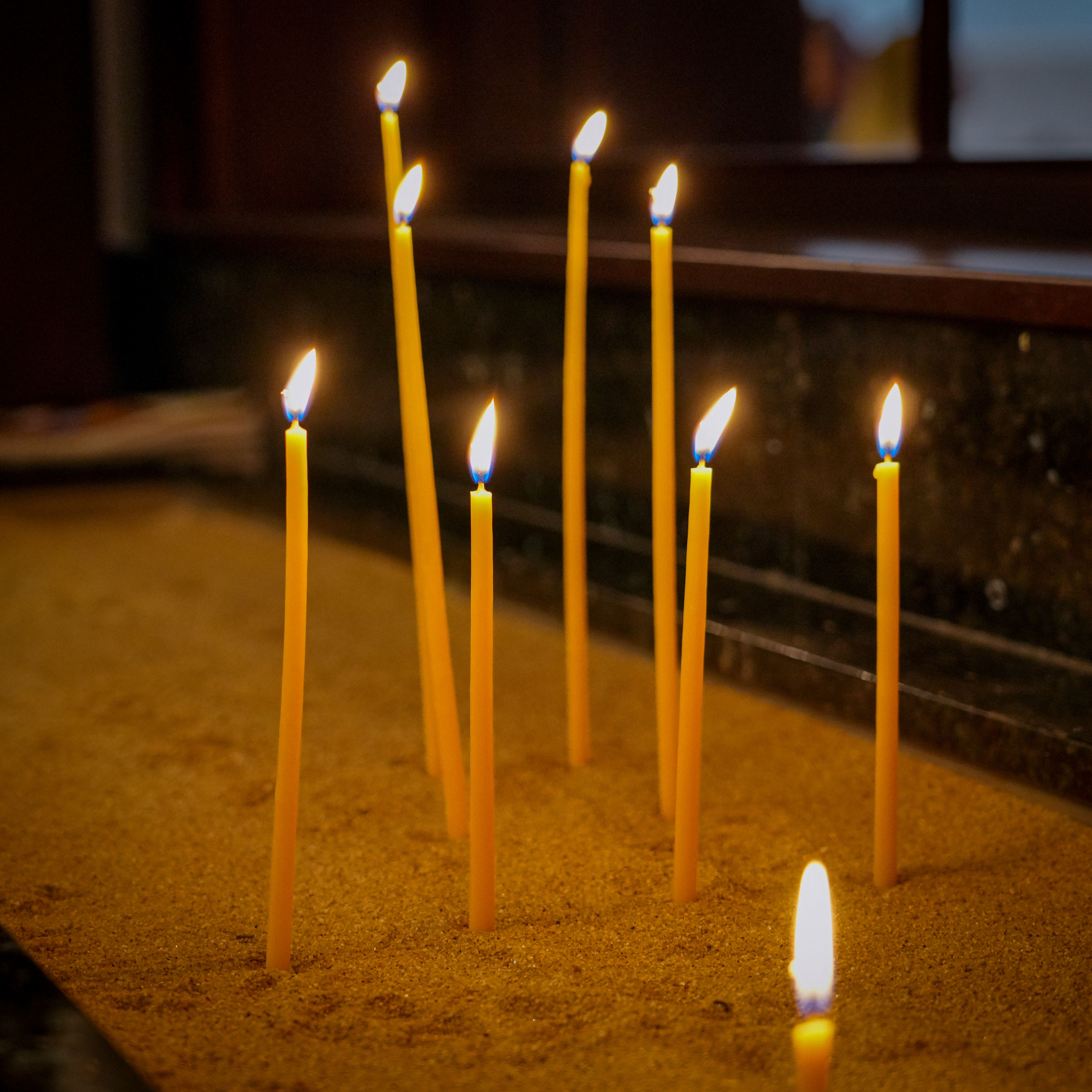 Orthodox Christian candles